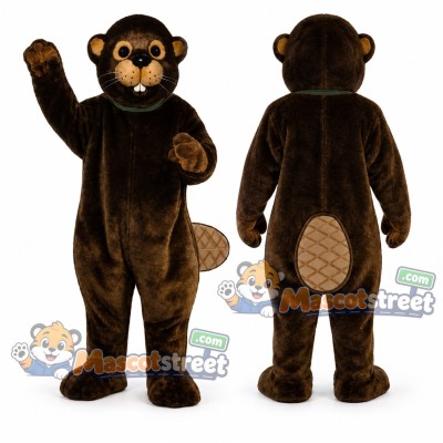 Brown Beaver Mascot Costume Brown Beaver Mascot Costume