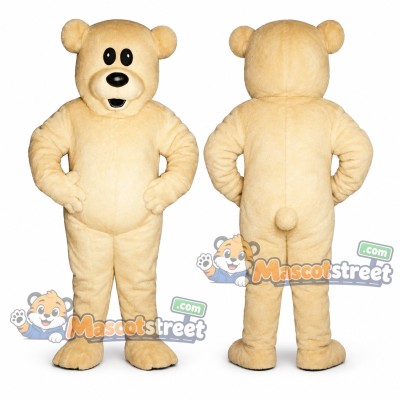 Tan Bear Mascot Costume