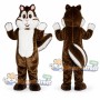 Brown Chipmunk Mascot Costume