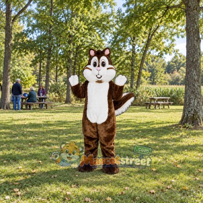 Brown Chipmunk Mascot Costume Brown Chipmunk Mascot Costume