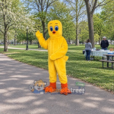 Yellow Canary Mascot Costume Yellow Canary Mascot Costume