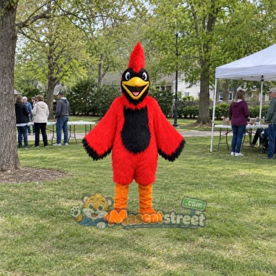 Red Cardinal Mascot Costume Red Cardinal Mascot Costume