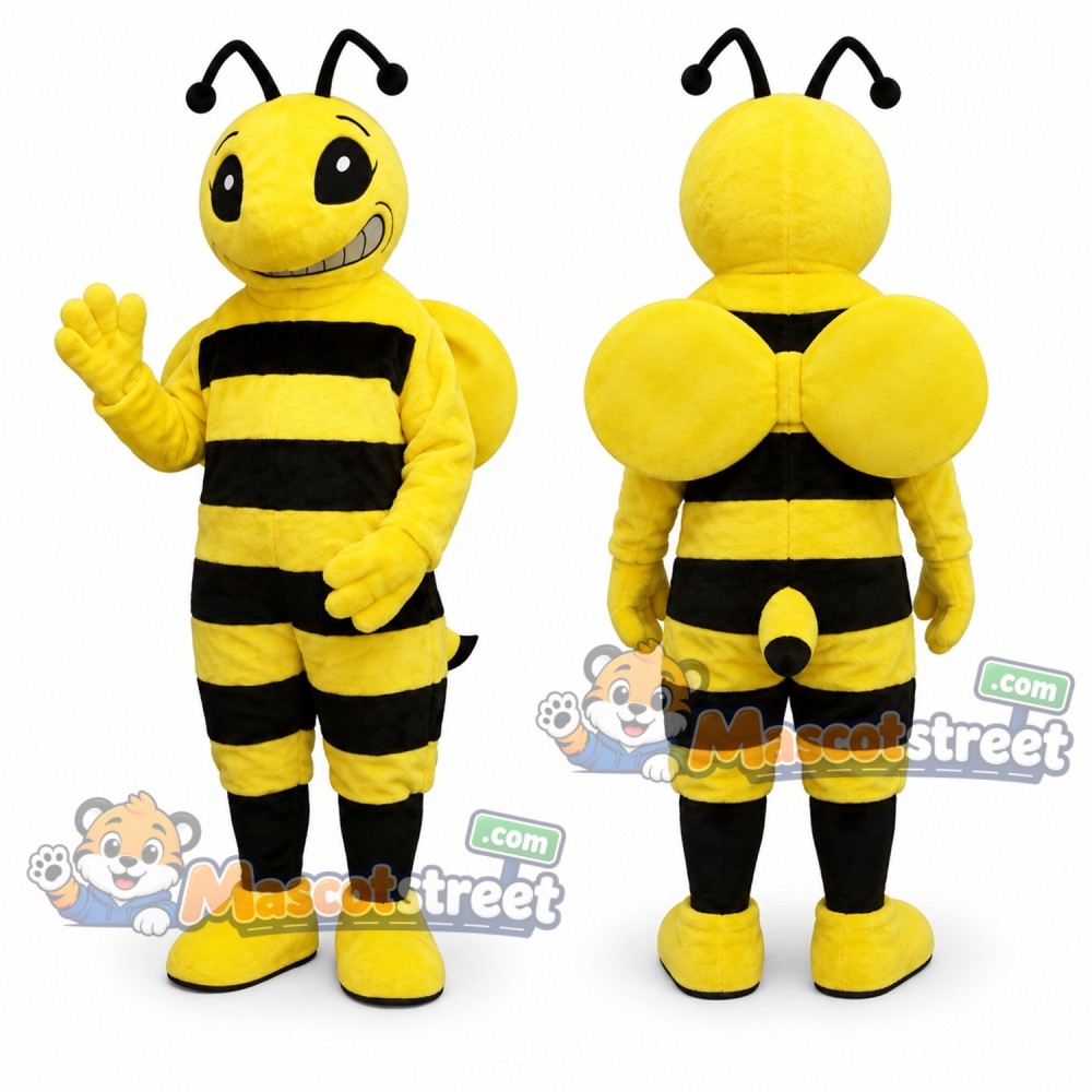 Yellow and Black Bee Mascot Costume Yellow and Black Bee Mascot Costume