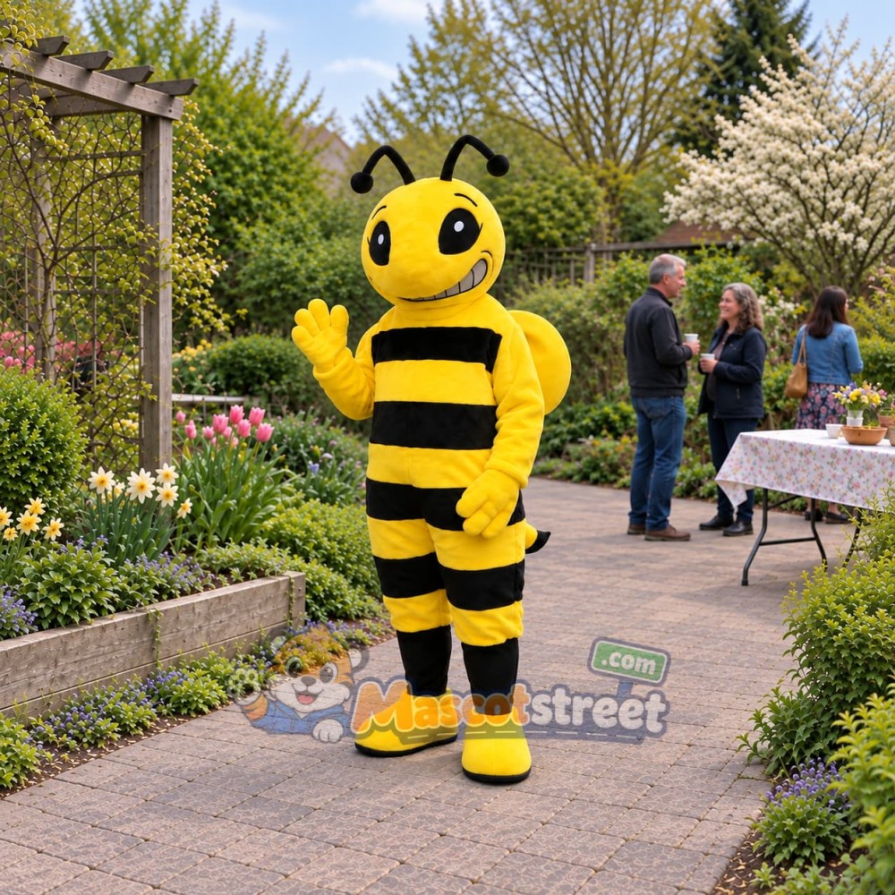 Yellow and Black Bee Mascot Costume Yellow and Black Bee Mascot Costume