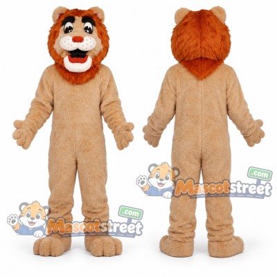 Tan Lion Mascot Costume Tan Lion Mascot Costume