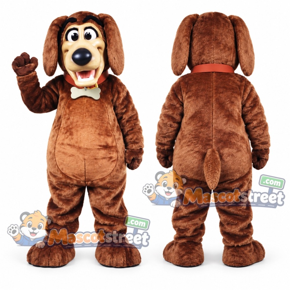 Brown Dog Mascot Costume Brown Dog Mascot Costume