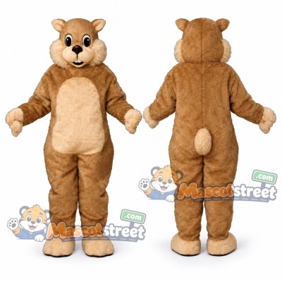 Brown Squirrel Mascot Costume Brown Squirrel Mascot Costume