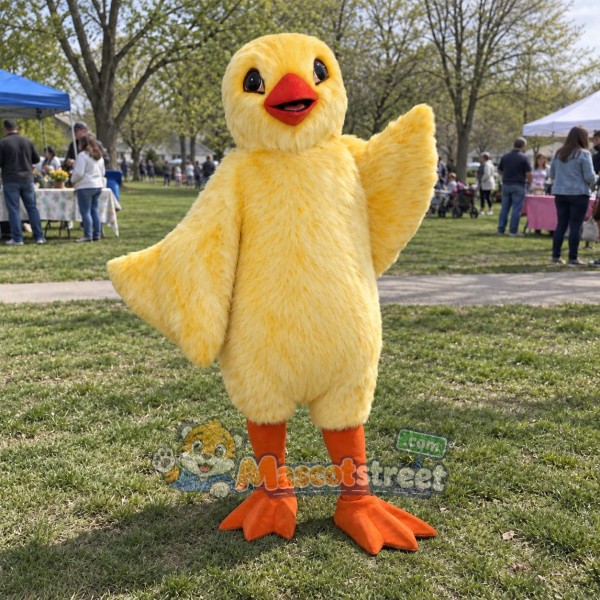 Yellow Chick Mascot Costume