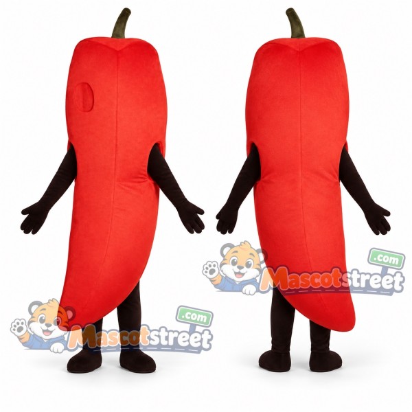 Red Chili Pepper Mascot Costume
