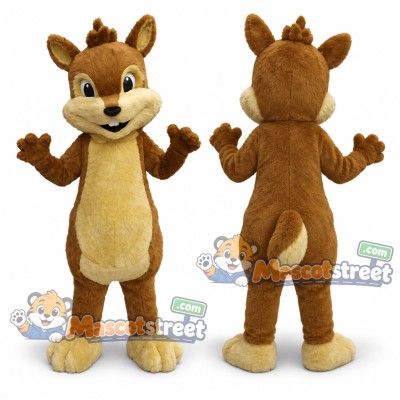 Brown Chipmunk Mascot Costume Brown Chipmunk Mascot Costume
