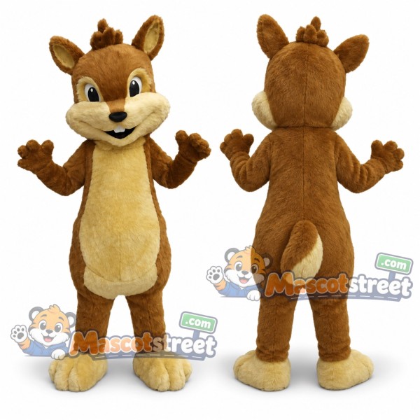 Brown Chipmunk Mascot Costume