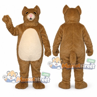 Brown Hamster Mascot Costume Brown Hamster Mascot Costume