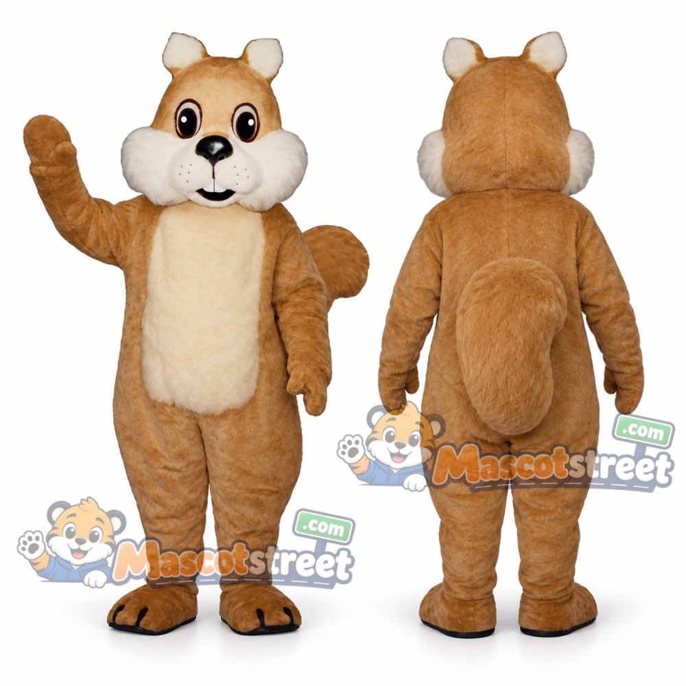 Brown Squirrel Mascot Costume