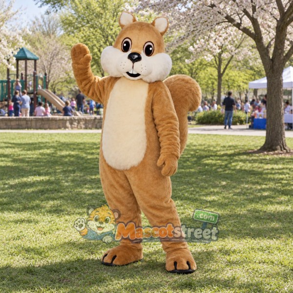 Brown Squirrel Mascot Costume