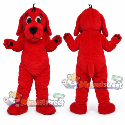 Red Dog Mascot Costume