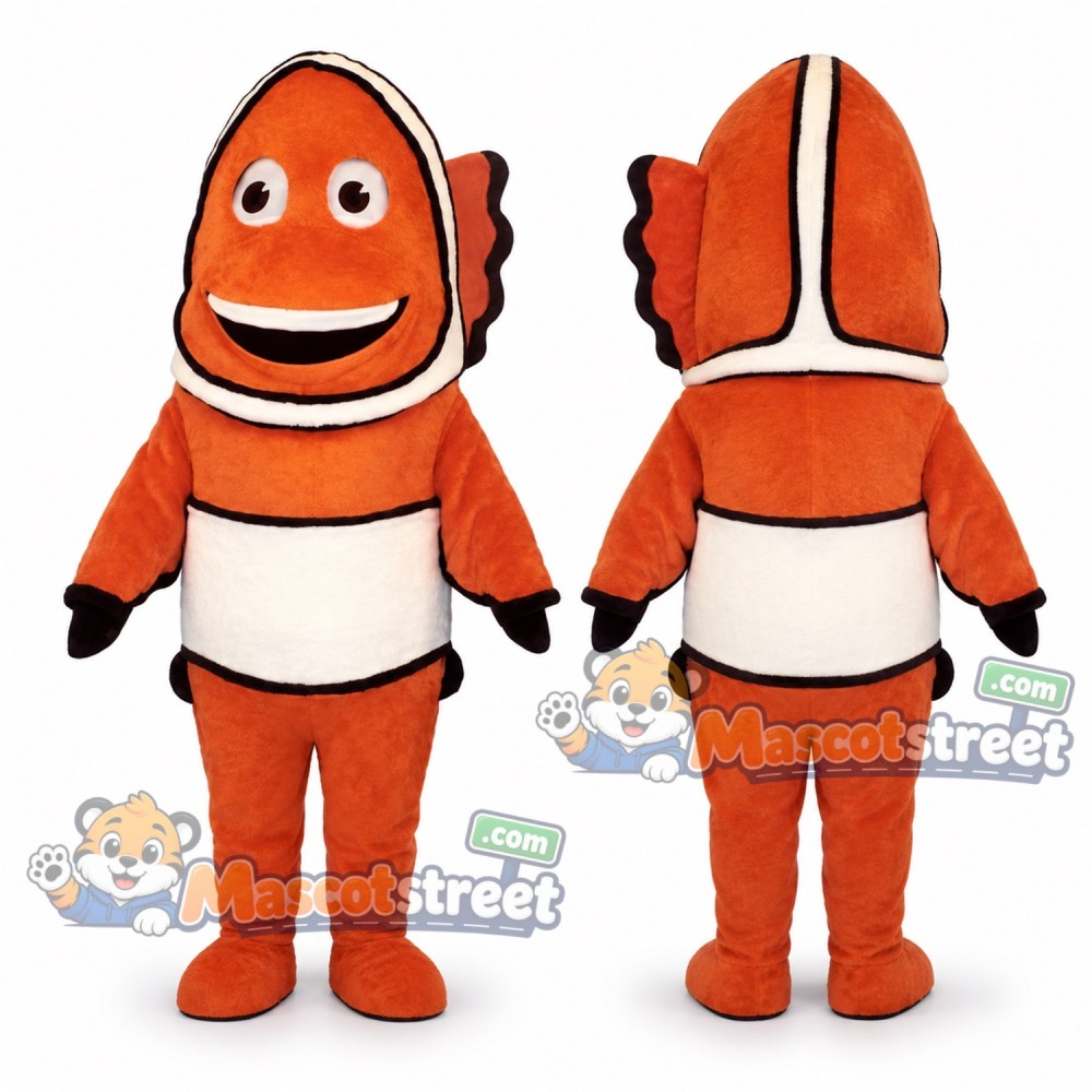 Orange Clownfish Mascot Costume