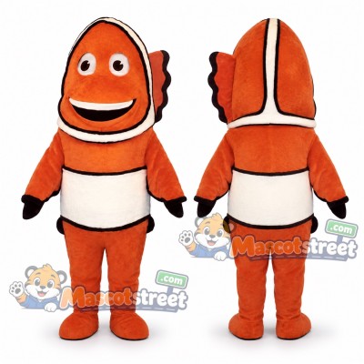 Orange Clownfish Mascot Costume