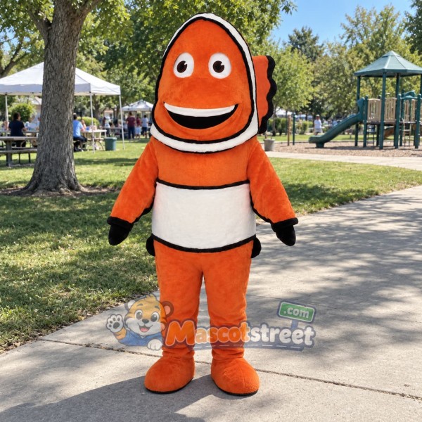 Orange Clownfish Mascot Costume
