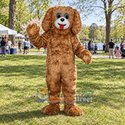 Brown Cocker Spaniel Mascot Costume Brown Cocker Spaniel Mascot Costume