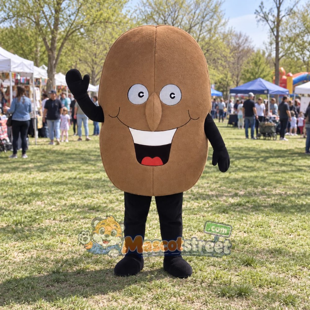 Coffee Bean Mascot Costume