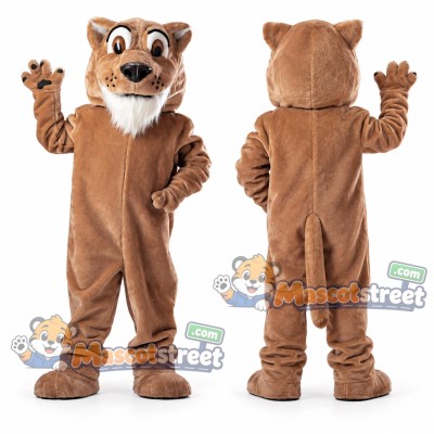 Brown Cougar Mascot Costume Brown Cougar Mascot Costume