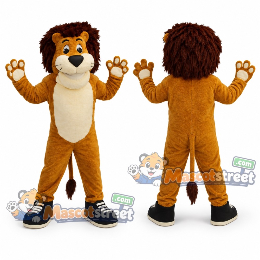 Brown Lion Mascot Costume Brown Lion Mascot Costume
