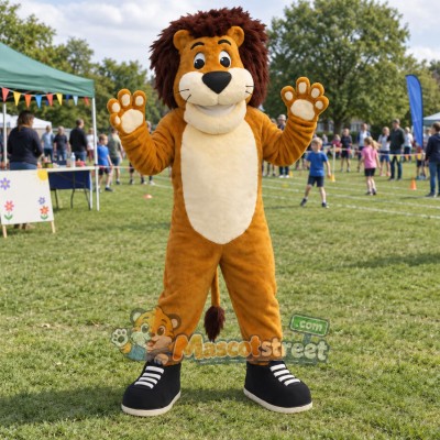 Brown Lion Mascot Costume Brown Lion Mascot Costume