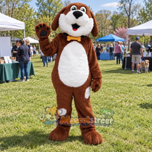 Brown Dog Mascot Costume