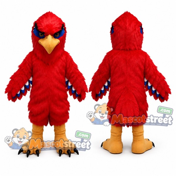 Red Falcon Mascot Costume