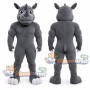 Gray Rhino Mascot Costume