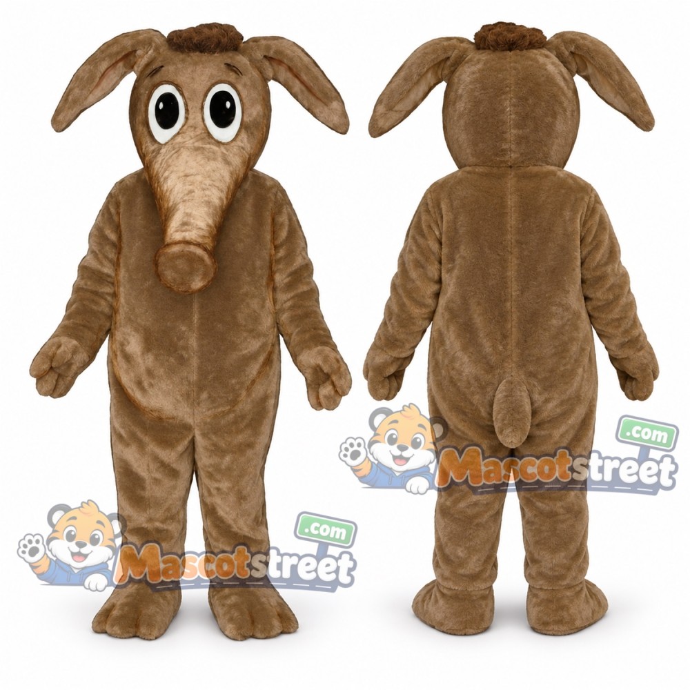 Brown Aardvark Mascot Costume Brown Aardvark Mascot Costume