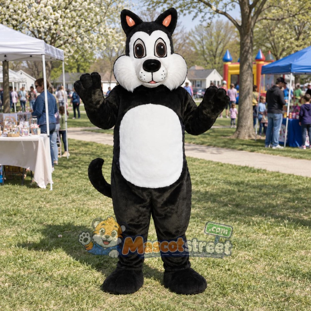 Black Cat Mascot Costume