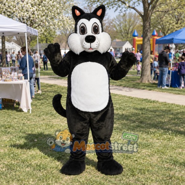 Black Cat Mascot Costume