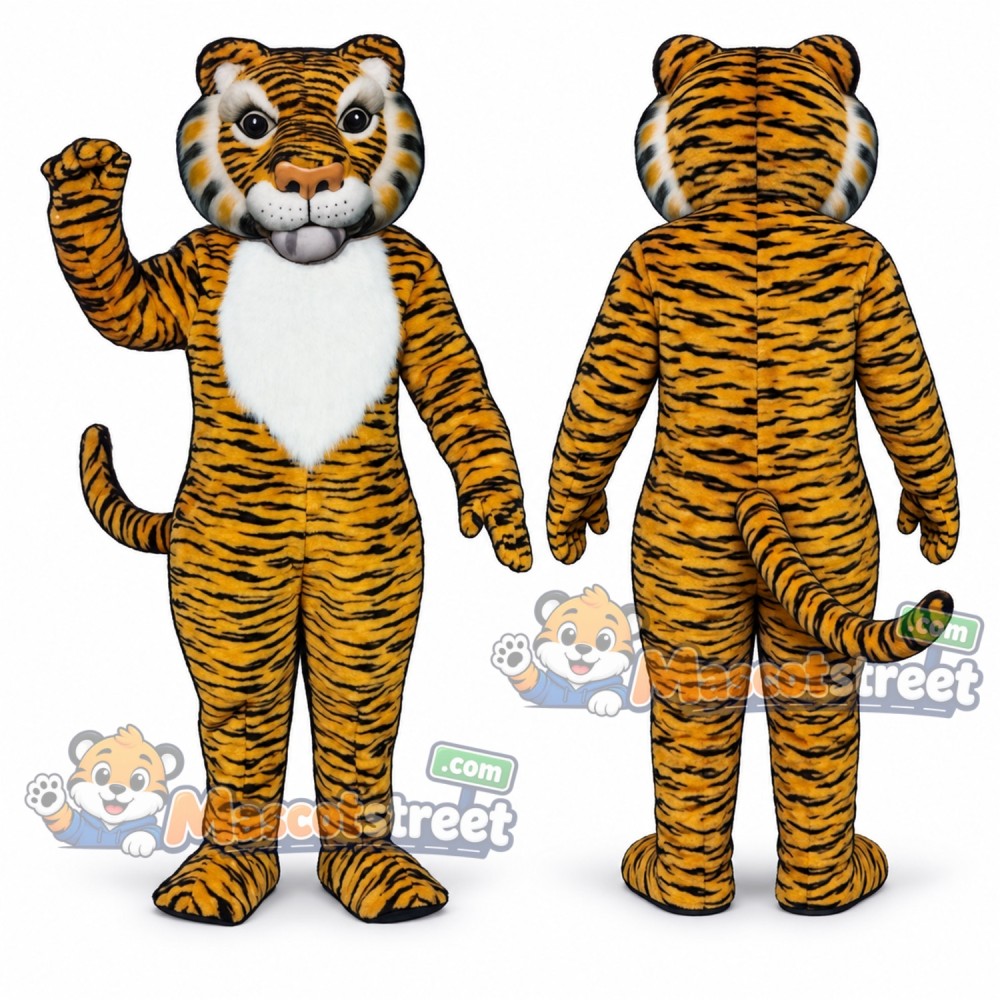 Orange Tiger Mascot Costume