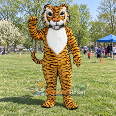 Orange Tiger Mascot Costume