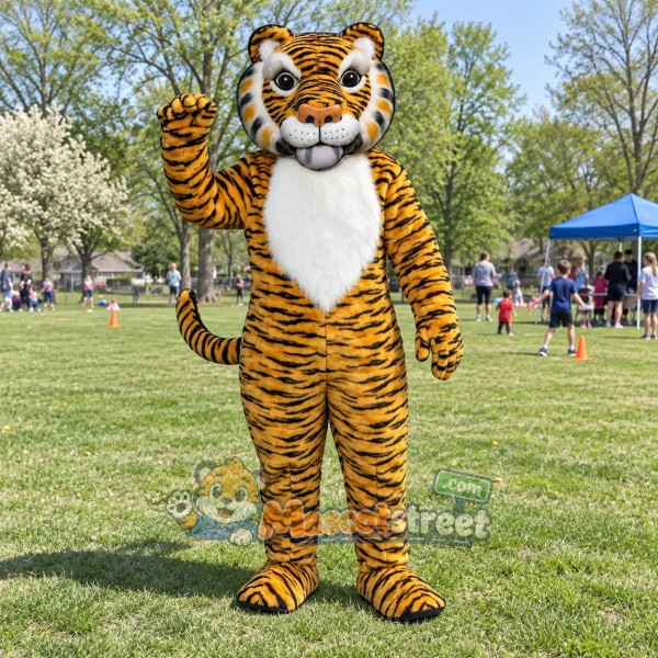 Orange Tiger Mascot Costume