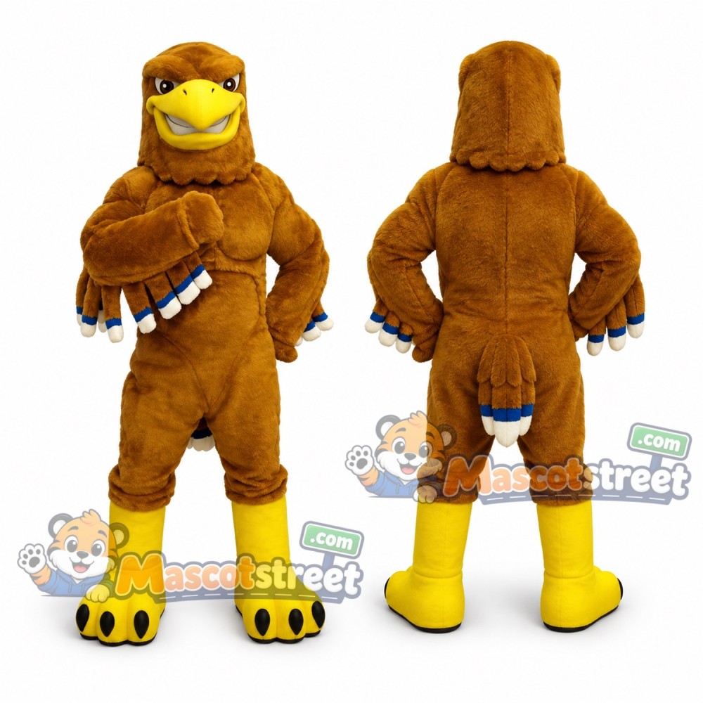 Brown Eagle Mascot Costume Brown Eagle Mascot Costume