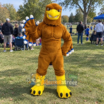 Brown Eagle Mascot Costume Brown Eagle Mascot Costume