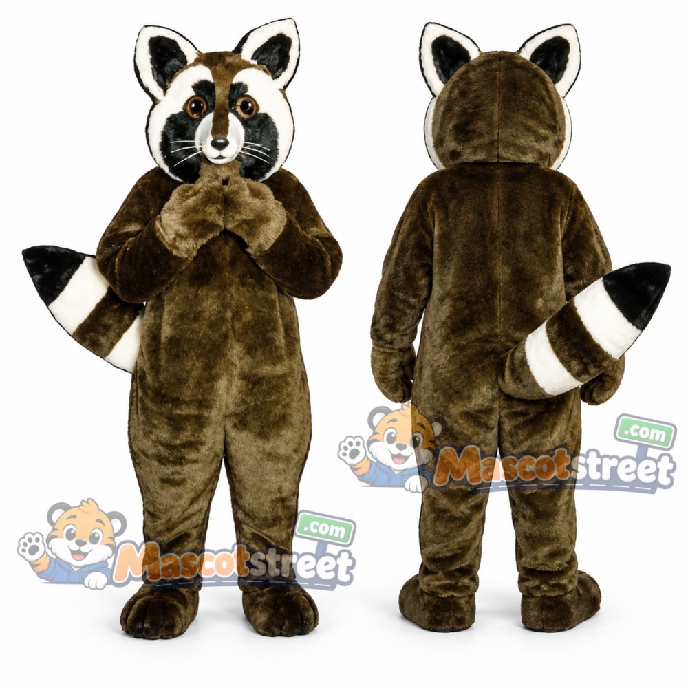 Brown Raccoon Mascot Costume Brown Raccoon Mascot Costume