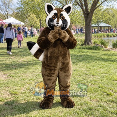 Brown Raccoon Mascot Costume Brown Raccoon Mascot Costume