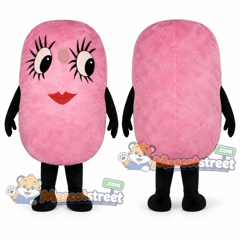 Pink Cotton Candy Mascot Costume