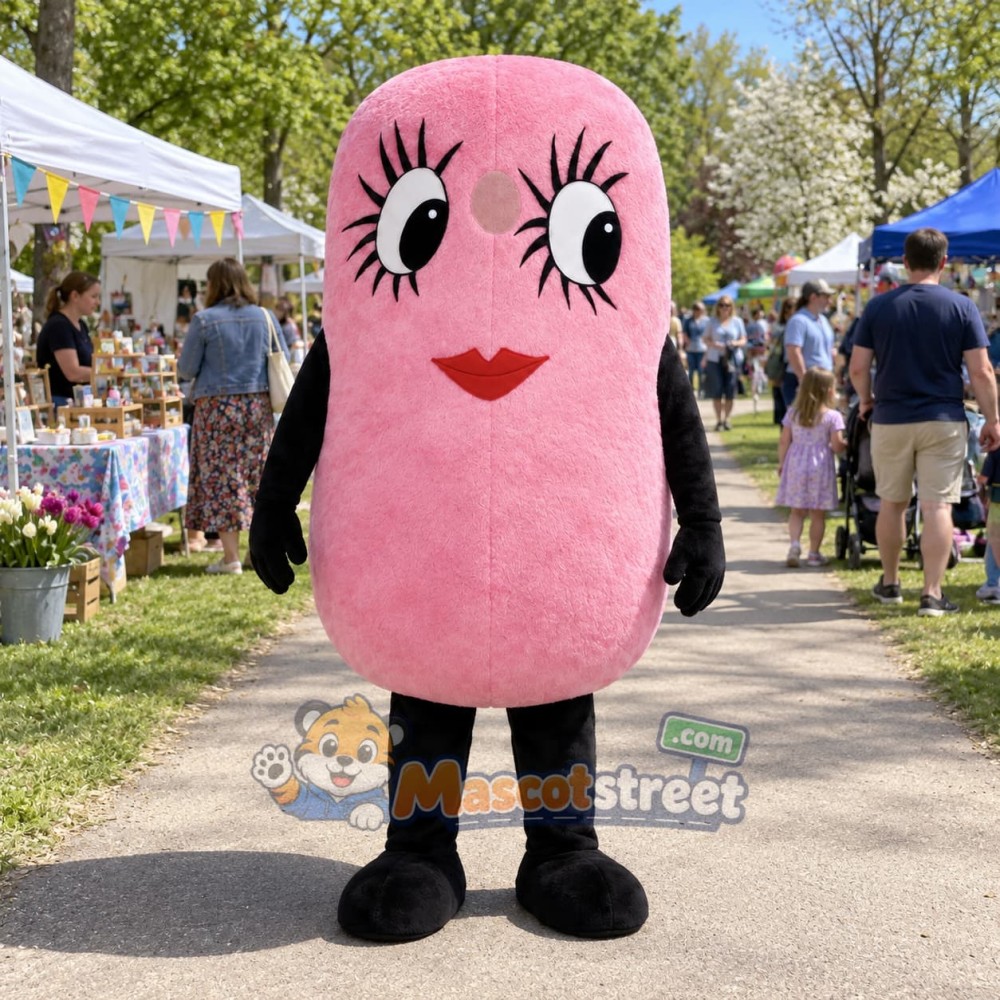 Pink Cotton Candy Mascot Costume