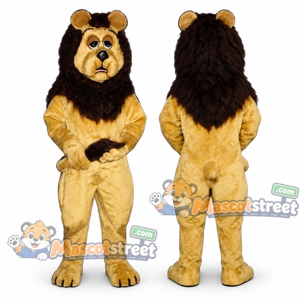 Tan Lion Mascot Costume