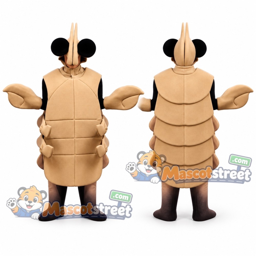 Tan Crayfish Mascot Costume