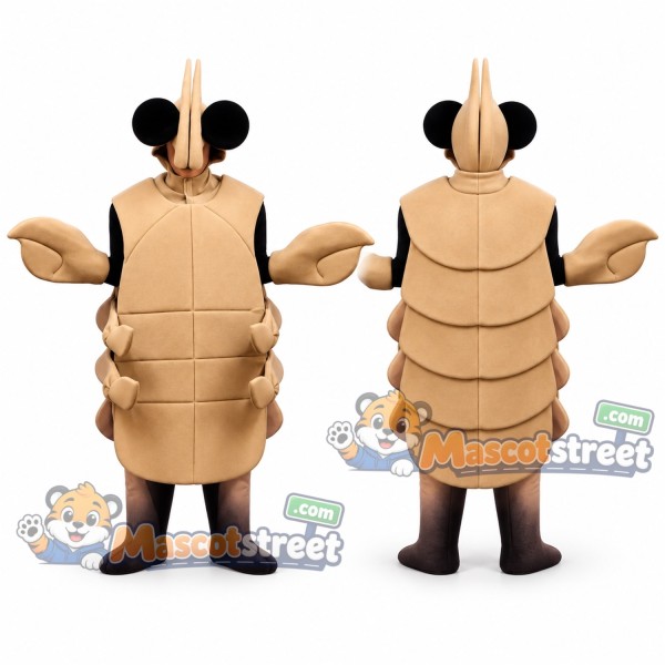 Tan Crayfish Mascot Costume