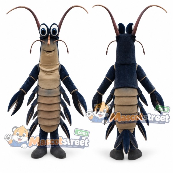 Blue Crayfish Mascot Costume