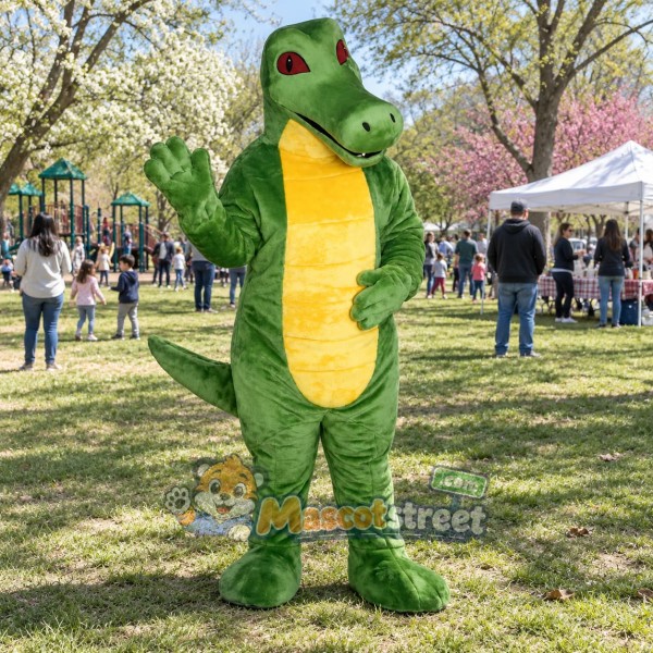 Green Crocodile Mascot Costume