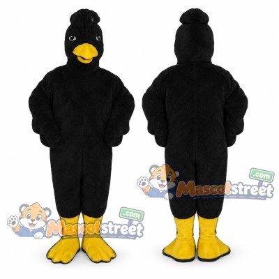 Black Crow Mascot Costume Black Crow Mascot Costume