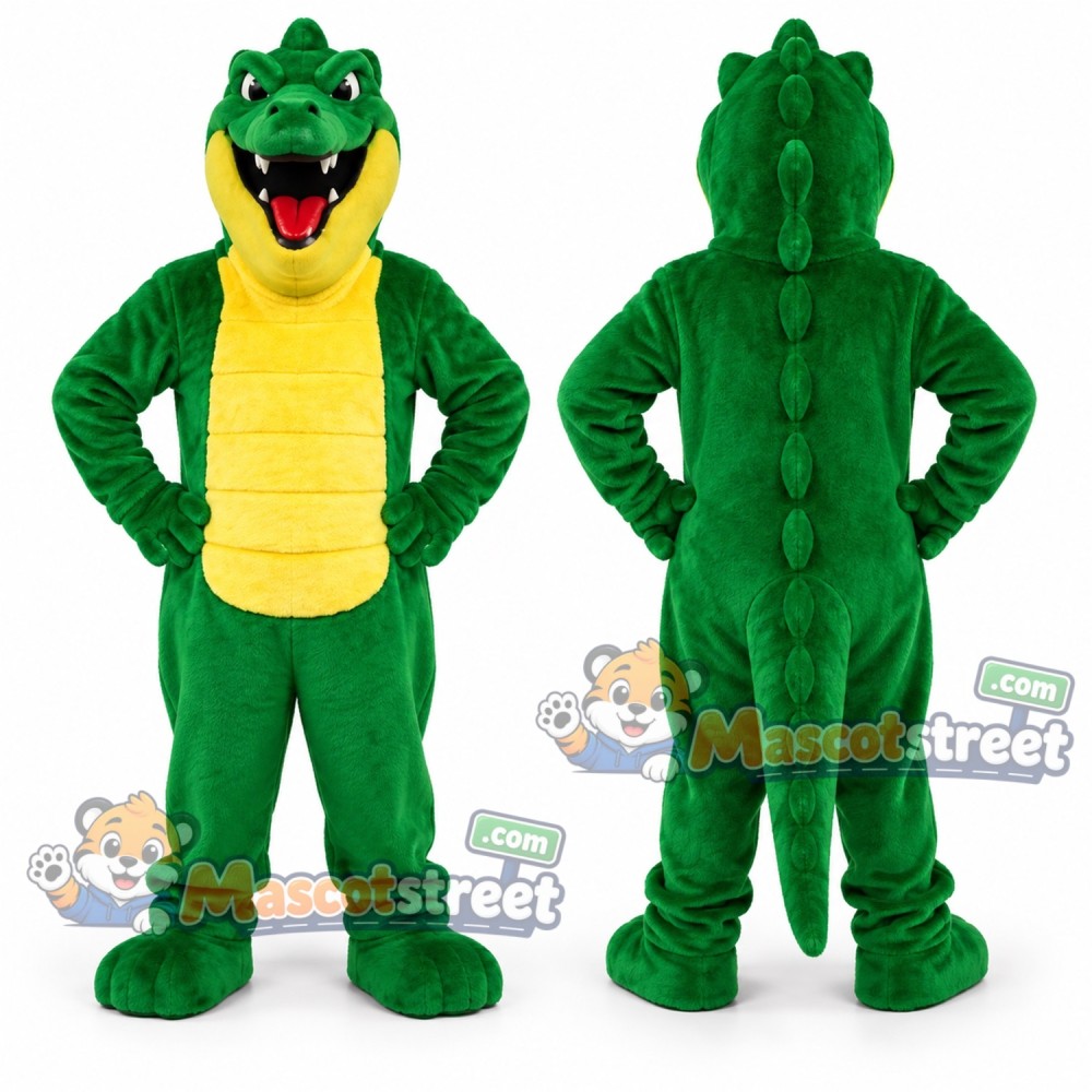 Green Crocodile Mascot Costume Green Crocodile Mascot Costume