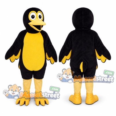 Black and Yellow Bird Mascot Costume
